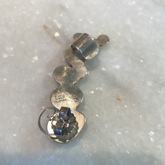 Paloma Stipp / Anthropologie turquoise ear climber / ear cuff - Picture 3 of 6